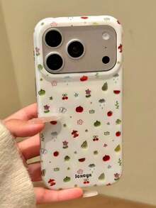 Y2K可爱樱桃蝴蝶花手机壳，兼容 17 Pro Max、17 Pro、17、17 Air、16 Pro Max、16 Pro、16、16 Plus、15 Pro Max、15 Pro、13 Pro Max、14 Pro、12 Pro Max、14、13、12、11，可爱夏日水果手机壳，男女皆宜的节日礼物 - 櫻桃蝴蝶花 - 查看 3
