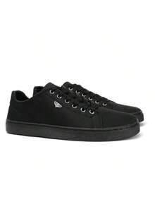 Modern Men's Tennis Shoes, Comfortable Fabric, Stylish, Soft, Elegant - 黑色 - 查看 3