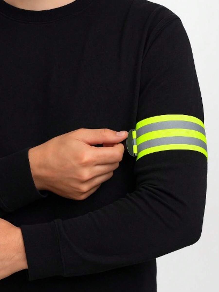 Fita Refletora Ajustável Corrida Ciclismo Caminhada Segurança Noturna