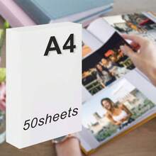50 Sheets A4 Glossy Photo Paper; Printing Paper; Inkjet Photo Paper; Suitable For Portrait Photos, Flyers, Calendars, Brochures, Etc. - 50 Sheets - View 1