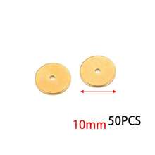 50Pcs 304 Stainless Steel Gold & Silver Flat Round Spacer Beads, Disc Washer Beads For DIY Jewelry Making - Spacer Beads - View 8