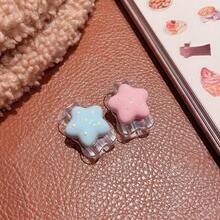 Bộ 5 món bảo vệ sạc 40W chuẩn Mỹ Polka Dot Star màu hồng đính đá, kèm dây quấn cáp dữ liệu, chống gãy, chống rơi - Những ngôi sao chấm bi - Xem 6