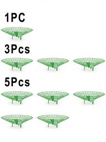 1/3/5pcs Green Strawberry Support Rack Set, Strawberry Planting Rack, Suitable For Strawberry Planting, Anti-Corrosion Gardening Accessory, Adopting Open Grid Design, Applicable For Strawberry And Small Vegetable Planting Support, Effectively Prevent Fruit From Contacting Soil And Molding, Improve Ventilation And Lighting Around Fruit, Prevent Drooping, Keep Fruit Clean And In Good Condition, Suitable For Garden, Vegetable Garden, Yard And Home Gardening - beraneka warna - View 9