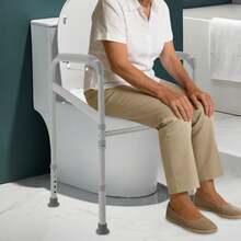 SENDERPICK Bathroom Seat Frame Handicap Disabed Toilet Safety Support Bar Hand Rail - Toilet Standing Aid - View 11