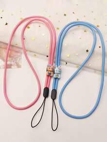 1 dây đeo điều chỉnh được, thiết kế hình gấu kẹo hoạt hình, dây đeo cổ bền chắc đa năng dành cho cả nam và nữ, giá đỡ điện thoại chống thất lạc. - Nhiều màu - Xem 4