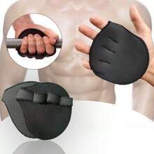 1 Pair Fingerless Fitness Gloves, Weight Training Palm Dumbbell Grip Pad, Workout Gloves - Multicolor - View 2