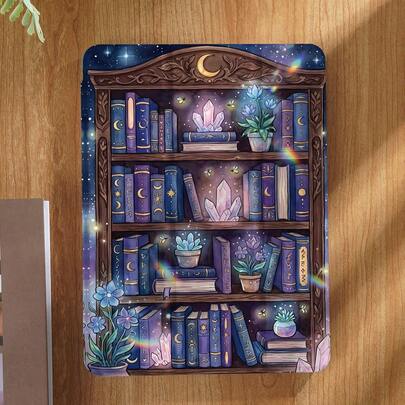 Kingsung Ốp lưng máy tính bảng hình hoa, tương thích với iPad 9.7/10.2/10.5/10.9/12.9/Pro 11, thế hệ thứ 10, tương thích với Samsung Galaxy Tab S6 Lite 10.4 inch, tương thích với Kindle Paperwhite thế hệ thứ 12 2024, Kindle (thế hệ thứ 11) phiên bản 2022, Kindle Colorsoft Signature Edition, bảo vệ chống rơi vỡ, chân đế thông minh/tự động bật/tắt màn hình.