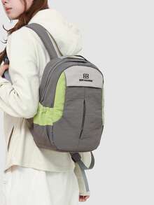 [Mochila ligera | Disponible en 3 colores. Bloqueo de color. Todo terreno para ir y venir y ocio] Ligera pero resistente, perfecta para CG y viajes sin pesarte. Las correas de hombro ensanchadas y el panel de espalda transpirable distribuyen la presión y evitan la tensión en los hombros, haciendo que el transporte a largo plazo sea pan comido. Ya sea para estudiantes que asisten a clase, profesionales que van y vienen o entusiastas del aire libre en viajes cortos, esta mochila convierte cada viaje en una exhibición de estilo. - Multicolor - Ver 8