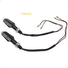 Direccional LED Moto Amarillo ZXD-01 Universal Alta Visibilidad - Negro - Ver 2