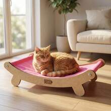 Luxury Cat Bed - Comfortable, Durable, And Warm, Made Of MDF - 粉紅色床 - 查看 2