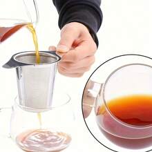 1pc High Quality Reusable Stainless Steel Tea Infuser - Finely Meshed Filter Designed For Loose Leaf Tea, Easy To Clean And Durable - Multicolor - View 9