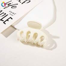 4 chiếc/1 chiếc Kẹp tóc nhựa bóng mượt màu đen trắng hồng nâu cỡ trung bình 6cm/2.36in, kiểu càng cua nhẹ, thời trang, đa năng, cao cấp, thanh lịch, đơn giản, tối giản, màu trơn, phụ kiện tóc phù hợp cho đi chơi hàng ngày, tiệc tùng, đi làm, kỳ nghỉ, rửa mặt, tắm, trang điểm, phối đồ, phụ kiện trang sức, mũ đội đầu, trang phục mùa hè. - Nhiều màu - Xem 8