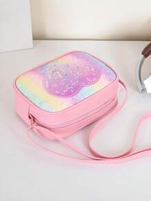 New Colorful Heart Shaped Fashion Minimalist Elegant Versatile Comfortable Cute Travel Large Capacity Multifunctional Shoulder Crossbody Bag - Multicolor - View 4