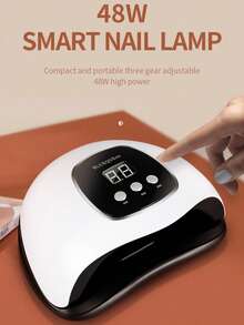 1 Stück UV LED Nagellampe, Nagel Trockner, schnell trocknender Gel Nagellack, geeignet für Nagel Gel Lampen Set, kann Nagellack und Gel Nägel aushärten, UV Aushärtungslampe mit LED Anzeige, für Salon und Heimgebrauch, professionelles Nagel Werkzeug - Verschiedenfarbig - Übersicht 4