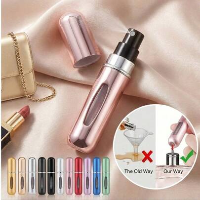 Bộ 3 chai xịt nước hoa có thể tái sử dụng, thiết kế đổ đầy từ đáy, chiết chai nước hoa lớn vào chai xịt nhỏ gọn, chai xịt nước hoa du lịch có thể tái sử dụng, dùng được cho cả nam và nữ.