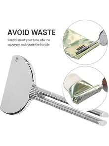 1 cái dụng cụ bóp kem đánh răng bằng thép không gỉ, dụng cụ phân phối thuốc nhuộm tóc, dụng cụ bóp tuýp kem đánh răng, dụng cụ bôi thuốc nhuộm tóc - Nhiều màu - Xem 8