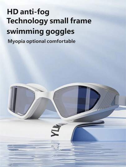Yuke Gafas de natación para adultos, antivaho, impermeables, visión de alta definición, silicona a prueba de fugas, cómodas, ajustables, esenciales para piscina, playa, crucero, natación, buceo, surf, viaje