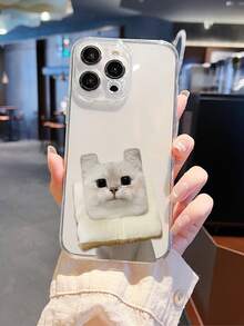 2D Farbverlauf Katzen Muster Weiches Handyhülle, modisch und vielseitig, geeignet als Geburtstagsgeschenk für Freund, Bruder, Vater, Freund, Onkel, jüngeren Bruder, Paar, sich selbst. Transparent, schützend, staubdicht, wasserdicht für iPhone17/16/15/14/13/12/11/Pro/ProMax/X/XR/XS/XSMAX/7/8/PLUS und A05/13/14/23/24/25/32/33/34/52/53/54/55/56, GalaxyS20/21/22/23/24/25/26ultra/Plus/Fe - Transparent - Übersicht 2