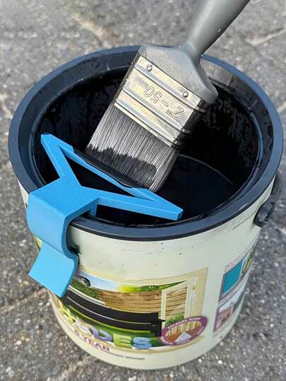 Paint Can Brush Cleaner, Clip-On Paint Scraper, Anti-Drip Paint Holder, Compatible With Various Sizes Of Paint Cans And Standard Paint Containers, Keeps Hands Clean, Prevents Leaks And Mess