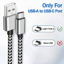 60W USB-C 快充线，尼龙编织，3米/2米/1米长度可选，兼容 17/16/15 系列、安卓智能手机、Pixel 以及所有支持 USB-C 的设备 - 查看 2