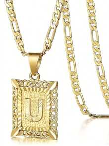 26个英文字母项链，时尚百搭的男女情侣项链，适合日常佩戴和约会 - 彩色 - 查看 22