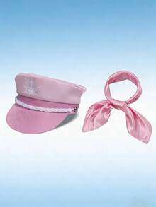 Mũ thủy thủ màu hồng hải quân, bộ trang phục cosplay và dự tiệc Halloween. - Hồng - Xem 14