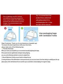 1顶男女通用棒球帽，软帽冠休闲遮阳帽，弯帽檐老爹帽，适合日常佩戴 - A - 查看 8