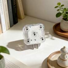 Bộ 5 chiếc ống bảo vệ cáp hình gấu Jelly Bear trong suốt, tương thích với bộ sạc Apple, giúp ngăn ngừa hư hỏng. - Trong sáng - Xem 3