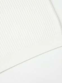 Men's Short Sleeve Knit Sweater, Casual Striped Polo Collar Pullover Knitwear Top For Spring Autumn - White - View 4