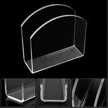 1/2 pièces Support à serviettes en acrylique transparent cristal, support à serviettes en papier transparent, support de boîte à mouchoirs de table autoportant pour salle à manger, cuisine, maison, décoration, bar, accessoires - transparent - Voir 6