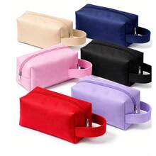 Kit 5 Plain Toiletry Bags Without Print To Personalize Gift - Baby Blue - View 8