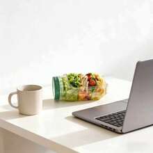 Recipiente de plástico para almacenar ensalada - Ver 4