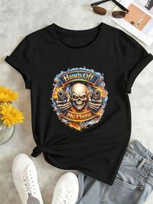 Camisetas femininas - Preto - Ver 2