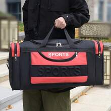 Túi thể thao đa năng mới năm 2026, Túi du lịch cỡ lớn dành cho nam với logo thể thao 3D, Túi tập gym nhiều ngăn bằng nylon chống thấm nước. - Nhiều màu - Xem 13