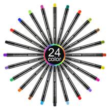 1pc Fabric Marker Pen, 12/24 Colors Waterproof Colorfast Graffiti Pen, Textile Painting Pen For DIY T-Shirt, Shoes, Handcraft Marker Brush, Back To School - Fabric Painting Brush - View 10
