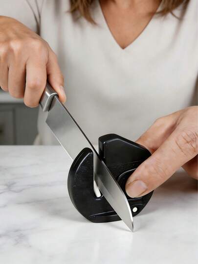 迷你便携式磨刀器，专业厨房磨刀工具，小巧轻便，户外露营理想之选，必备厨房配件，磨刀石