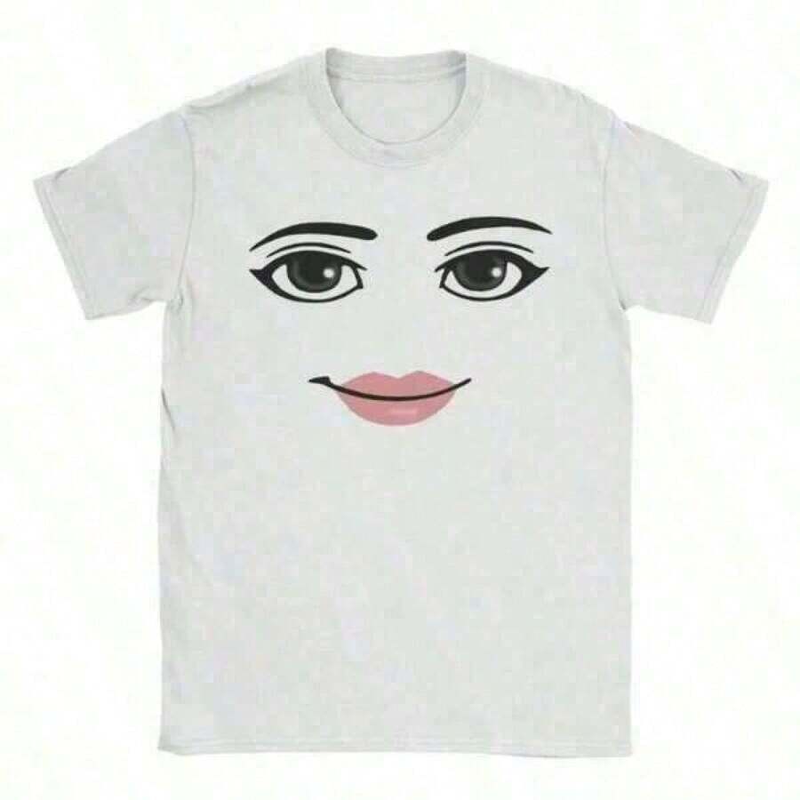 Graphic-Shirt Cotton Tees Size PlusPrinted T-Shirt Cotton Plus Size Men's Clothing, High Quality Novelty Robloxs Woman Face Game Meme Graphic T Shirts Men Women Fashion Short Sleeve T-Shirts Unisex Tops ,,Oversized Shirt Men S-5XL,Summer Tops ,Oversized Shirt Men S-5XL,Summer Tops 6K51 - 白色 - 查看 1