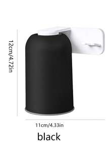 2pcs Transparent Minimalist Magnetic Toothbrush Holder, Wall-Mounted Toothbrush Cup Storage Rack With Quick Magnetic Hook Design, Waterproof Bathroom Storage, Modern Home Decor, Vanity Essential, Space-Saving Solution, Travel Bathroom Accessory - Multicolor - View 15