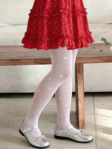 4 đôi quần tất mỏng thoáng khí cho bé gái, họa tiết ngôi sao, quần legging dễ thương và ngọt ngào, màu kem macaron, quần tất trẻ em đa năng mặc hàng ngày, mùa xuân/hè. - Nhiều màu - Xem 4