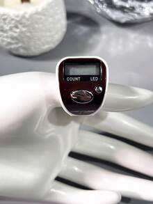 Contador de rosario electrónico elegante de alta calidad, hecho de materiales duraderos con pantalla LED; diseño de botón silencioso para evitar molestar a los demás, también cuenta con función de memoria de apagado, ideal para el conteo diario, el conteo de oraciones y el control de inventario. - Multicolor - Ver 9