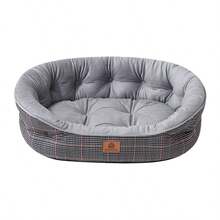 1pc Warm Plush Dog Cat Bed, Soft Round Pet Sofa For Small Medium Dogs Cats, Washable Puppy Kitten Cushion Bed For Sleeping, Portable Pet Nest For Travel Home Comfortable Dog Cat Mat For Indoor Outdoor Use - Multicolor - View 18