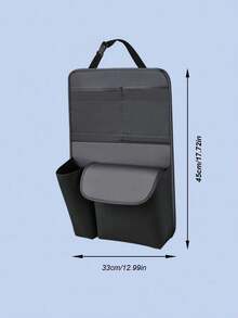 PU Leather Car Trunk Storage Bag Foldable Tools Organizer Multifunctional Storage Suv Back Seat Hanging Organizer - A - View 2
