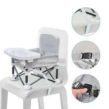 UBRAVOO Folding Baby Dining Chair Baby Booster Seat With Detachable Tray Carry Bag Lightweight Foldable For Indoor Outdoor Use - Yellow - View 3