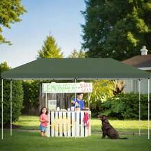 10'x20' Instant Canopy Tent - Durable Commercial Pop-Up Canopy for Outdoor Parties, Waterproof Gazebo Shelter for Events and Vendors - Verde - Ver 5