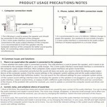 有线电脑音箱，创新声卡，台式电脑音箱，笔记本电脑音箱，带LED氛围灯，USB供电，兼容带3.5mm音频接口的设备，例如电脑、平板电脑 - 查看 9