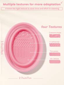 51PCS Makeup Tools Set Including:25PCS Makeup Brush Set+5PCS Makeup Sponges+5PCS Mini Makeup Sponges+5PCS Triangle Powder Puffs+5PCS Mini Air Cushion Powder Puffs+1pc Hairband+2PCS Hand Bowl Strap+1pc Makeup Brush Cleaning Tools+2PCS Facial Cleansing Sponges - Pink - View 11