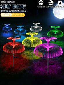 2pcs Solar Jellyfish Light -7 Colors Constantly Changing, Outdoor Holiday Landscape Light, Suitable For Garden Yards, Lawns, Paths, RVs, Camping, Picnics,Parties, Weddings, Parties, Very Suitable For Garden, Terrace, Path, Lawn And Holiday Decoration - Jellyfish Lamp - View 3
