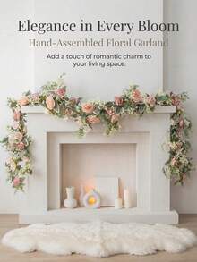 1/2 pièces Guirlande de vigne de rose artificielle, faite de matériaux, couches de pétales riches, feuilles vertes naturelles et réalistes, convient pour la décoration d'arche de mariage, l'accentuation murale de la maison, l'arrangement de scène de fête, aucun arrosage ou taille nécessaire, toujours vert toutes les saisons, ajoute une atmosphère romantique et un style élégant à l'espace, choix idéal pour la décoration de mariage et l'ameublement doux - Multicolore - Voir 5