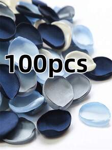 100/200片薰衣草紫、粉色、酪梨綠、奶油白人造絲綢玫瑰花瓣，紫色、白色、紅色人造玫瑰花瓣，適用於婚禮花籃、婚禮走道、新娘禮物、派對桌面裝飾、婚禮裝飾 - 100pcs - 查看 10