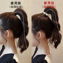 珍珠发爪夹，适用于高马尾、丸子头等发型，秋冬季必备 - 彩色 - 查看 4